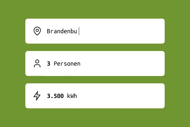 Daten eingeben und Tarif berechnen